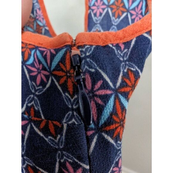 Ecote Short Sleeve Dress with Floral Print With Cutout Back Women's Size Small - Picture 7 of 8